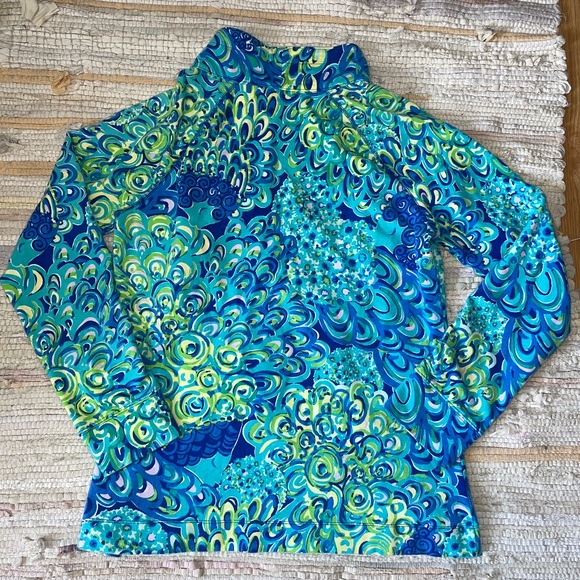 Lilly Pulitzer Skipper Cotton Quarter Zip Popover / Long Sleeve Top Size Large - Picture 6 of 6